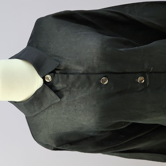 black LINEN top - Picture 3 of 12